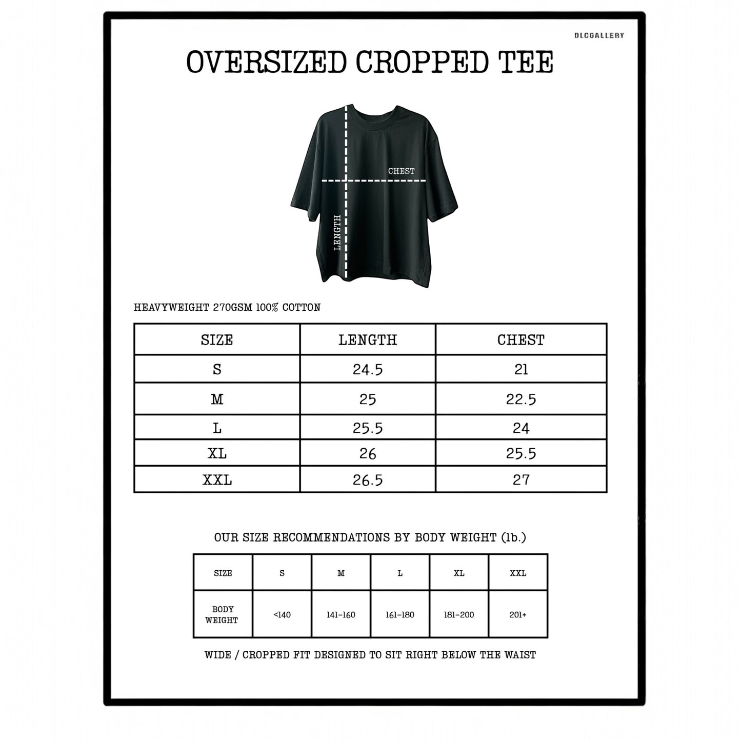 OVERSIZED CROPPED TEE