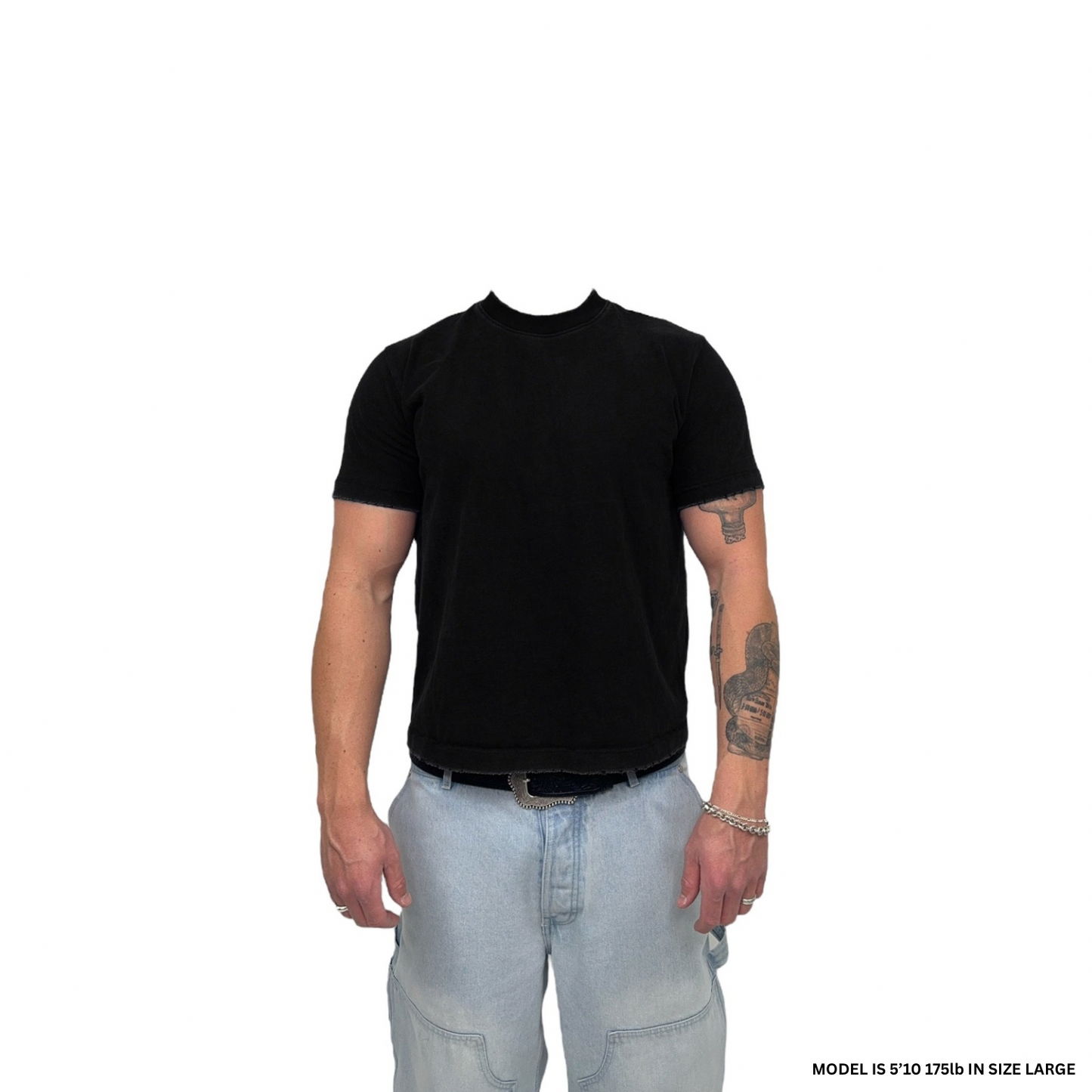 [3 PACK] FITTED CROPPED TEE