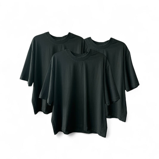 [3 PACK] OVERSIZED CROPPED TEE