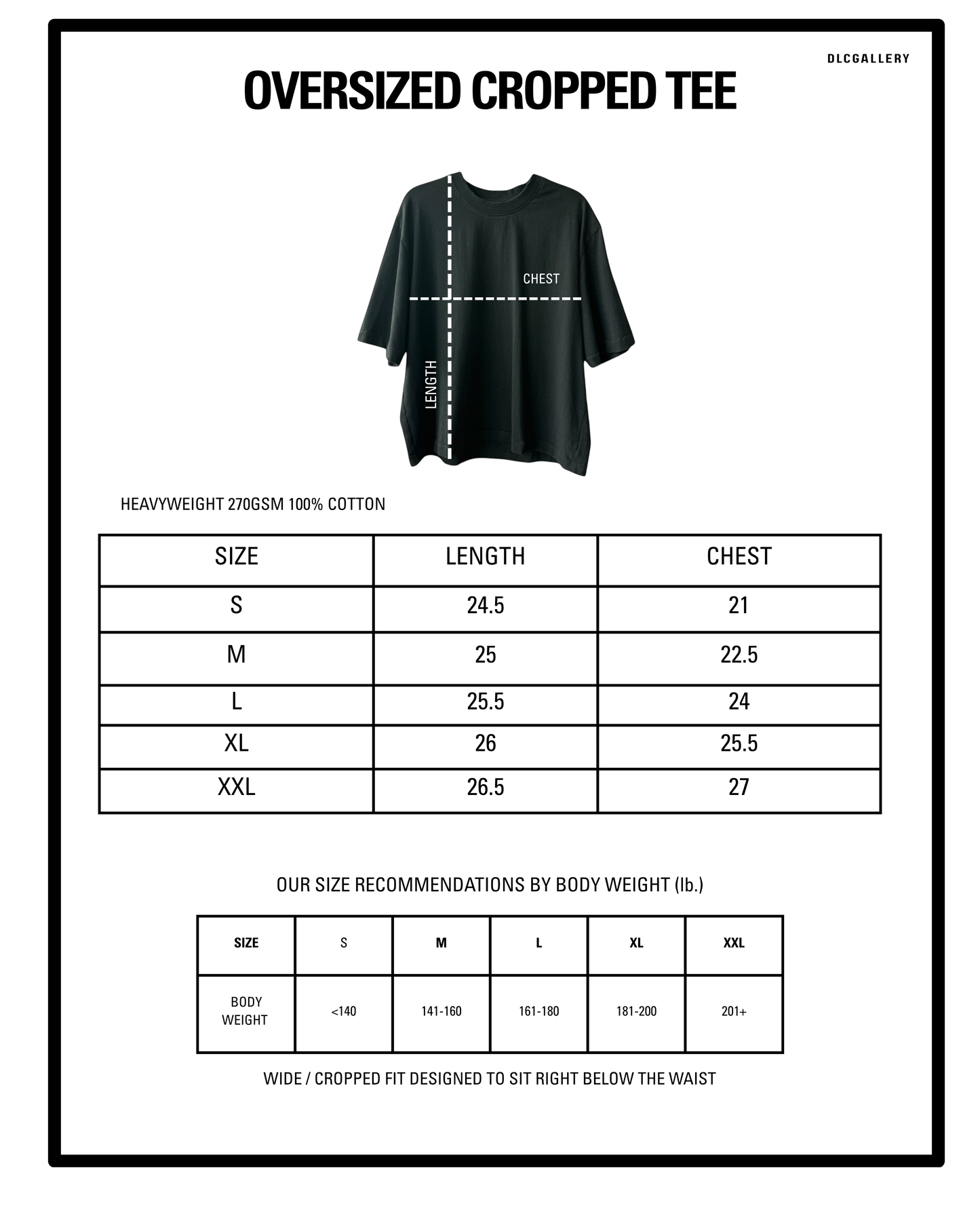 OVERSIZED CROPPED TEE