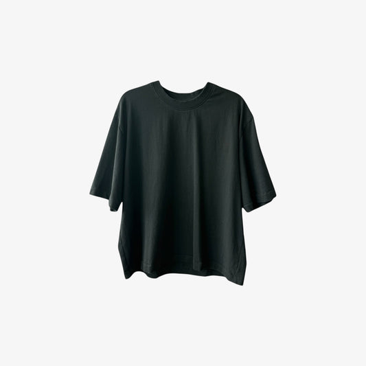 OVERSIZED CROPPED TEE BLACK